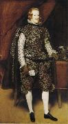Diego Velazquez Portrait of Philip IV of Spain in Brwon and Silver china oil painting artist